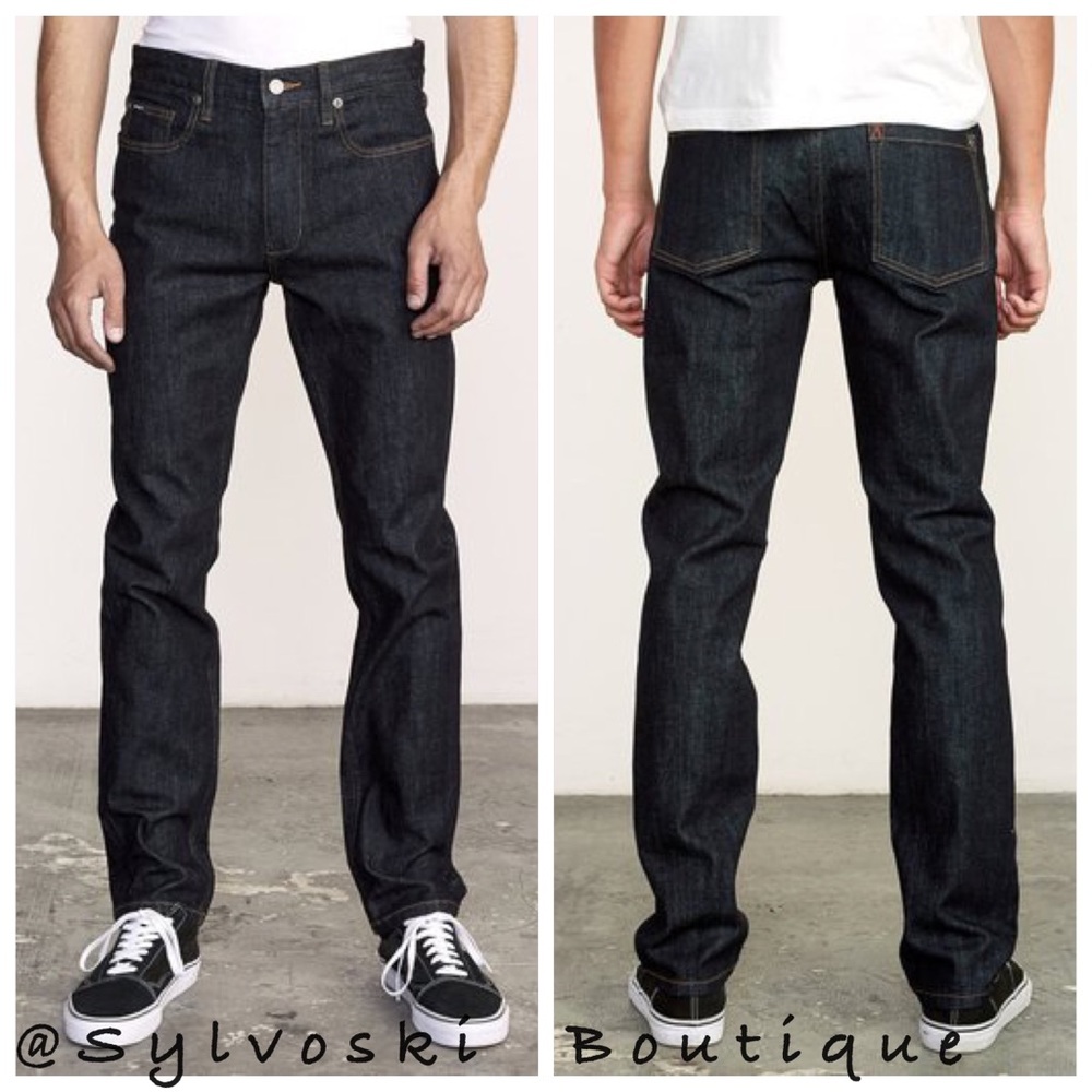 🔥RVCA HEXED SLIM FIT JEANS NWT - Picture 2 of 4
